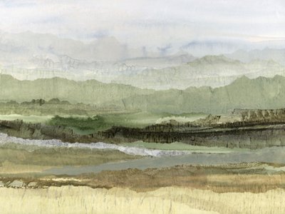 La valle verde avvolta nella nebbia da Lara Eckerman
