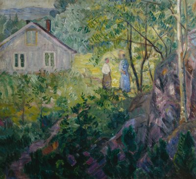 Due donne nel giardino da Lars Jorde