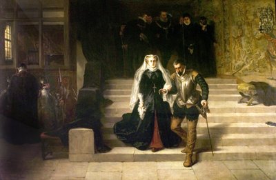 Maria, Regina di Scozia, condotta alla sua esecuzione, 1871 da Laslett John Pott