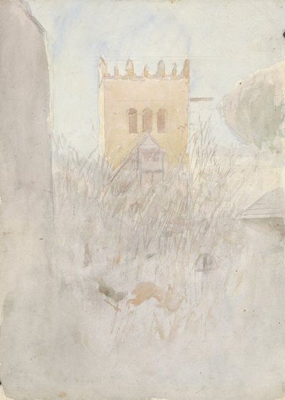 Campanile a Strážky II., 1890-1910 da Laszlo Mednyanszky