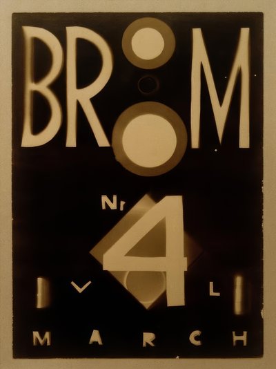 Broom: Una rivista internazionale delle arti da Laszlo Moholy Nagy