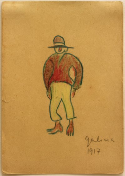 Senza titolo (Galiziano con pantaloni gialli) da Laszlo Moholy Nagy