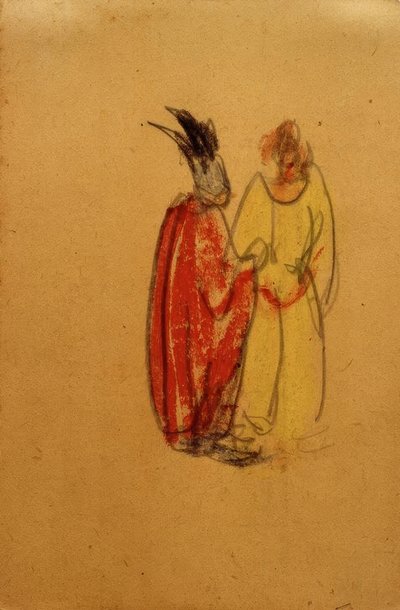 Senza titolo (Ortrud ed Elsa di Brabante in discussione) da Laszlo Moholy Nagy