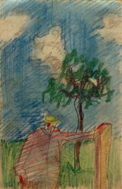 Senza titolo (Uomo sotto un albero) da Laszlo Moholy Nagy