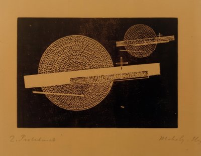 Senza titolo (Due cerchi con barra) da Laszlo Moholy Nagy