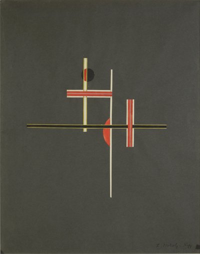 Equilibrio rosso e nero, 1922 da Laszlo Moholy Nagy