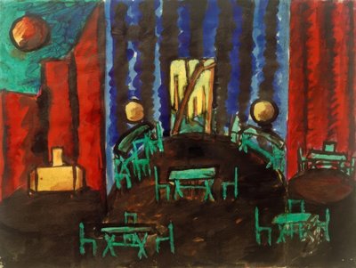 Sala con due nicchie da Laszlo Moholy Nagy