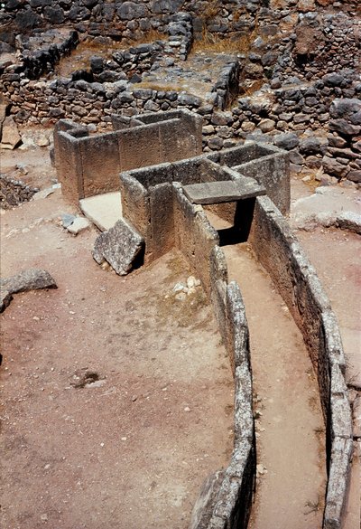 Vista aerea del primo cerchio di tombe (cimitero reale) scoperto dall