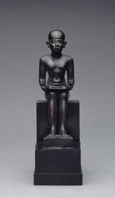 Figura di Imhotep (c.2635-2595 a.C.) Periodo Tardo da Late Period Egyptian