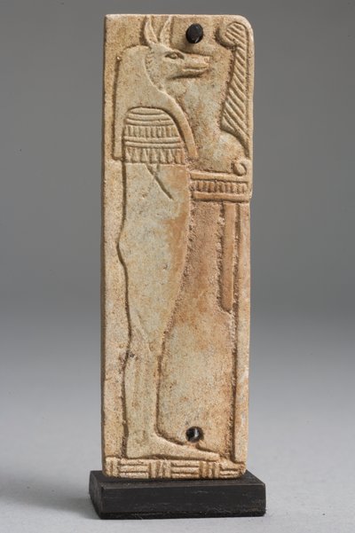 Placca di Duamutef da Late Period Egyptian