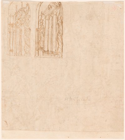 Due studi architettonici da Lattanzio Gambara