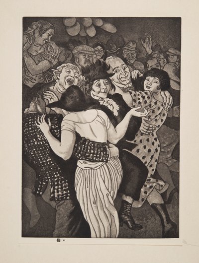 Una vacanza, pub. 1925 da Laura Knight