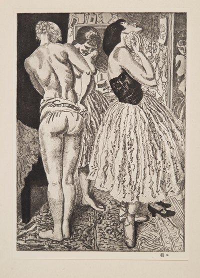 Le tre grazie del balletto da Laura Knight
