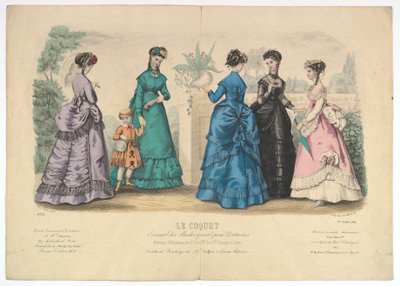 Le Coquet, n. 22, dal Journal des Modes Spécial pour Couturières, 1 luglio 1869 da Laure Noel