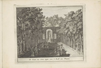 Viale e statua di Cerere nei giardini del Palazzo Het Loo da Laurens Scherm