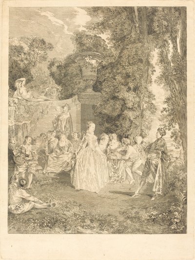 Feste veneziane da Laurent Cars after Antoine Watteau