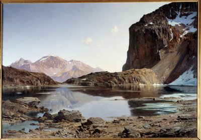 Lago Eychauda nelle Alpi da Laurent Guétal