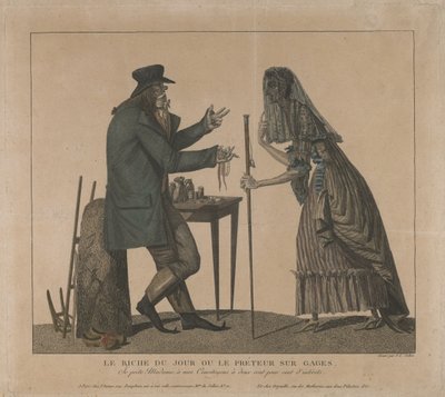 Il banco dei pegni, seconda metà del XVIII sec. da Laurent Julien