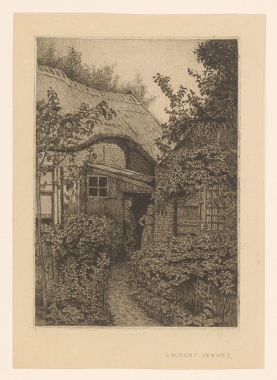 Casa con uomo e donna da Laurent Verwey van Udenhout