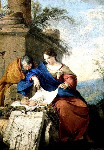 La Sacra Famiglia a riposo da Laurent de La Hire or La Hyre