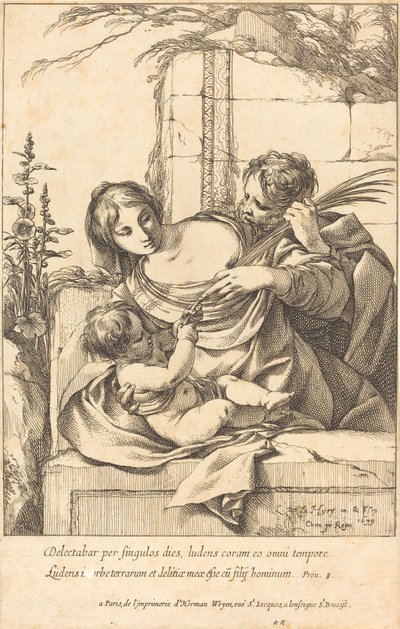La Sacra Famiglia da Laurent de la Hyre