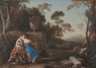 Il Bacio della Pace e della Giustizia da Laurent de la Hyre
