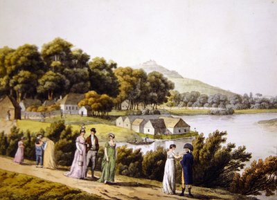 Vista del distretto di Brigittenau e del fiume Danubio dal lato di Augarten da Laurenz (after) Janscha