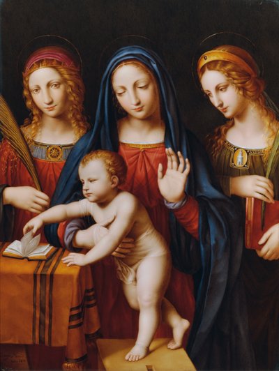 Madonna con bambino Gesù, Santa Caterina e Santa Barbara da Laurenz Herr