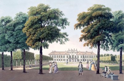 Veduta del Castello del Piacere a Hetzendorf, Vienna, 1790s da Laurenz Janscha