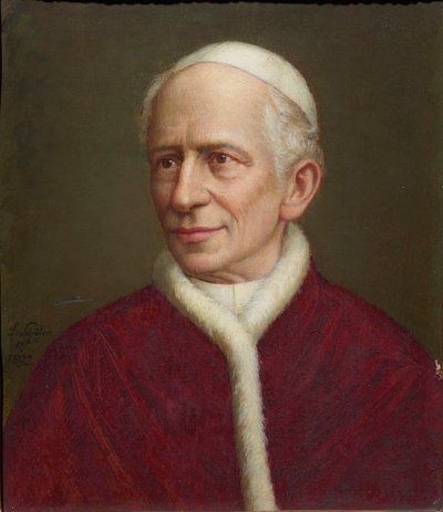 Ritratto di Papa Leone XIII 1810-1903, 1892 da Laurenz Schäfer