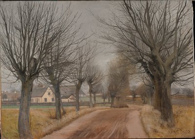 Una strada vicino a Vinderød, Zelanda, 1898 da Laurits Andersen Ring