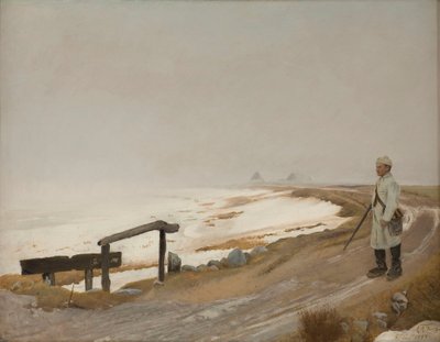 Giornata invernale nebbiosa. Karrebæksminde da Laurits Andersen Ring
