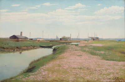 Il fiume e il porto a Frederiksværk da Laurits Andersen Ring