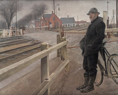 Aspettando il Treno. Passaggio a Livello presso la Strada di Roskilde da Laurits Andersen Ring
