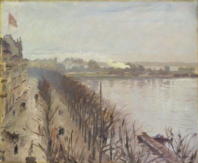 Binnenalster e Neuer Junfernstieg ad Amburgo da Laurits Regner Tuxen