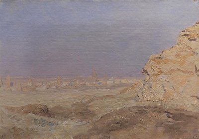 Una veduta del Cairo da Laurits Regner Tuxen