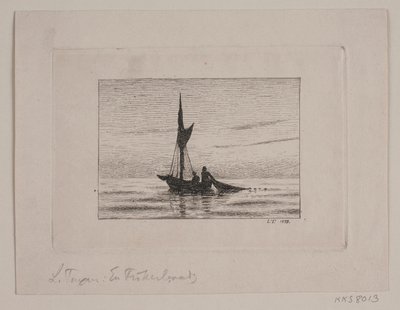 Una barca da pesca da Laurits Regner Tuxen