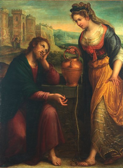 Cristo e la Samaritana da Lavinia Fontana