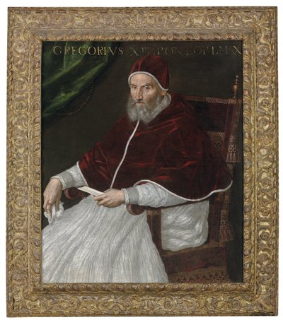 Ritratto di Papa Gregorio XIII, tre quarti di lunghezza, seduto da Lavinia Fontana
