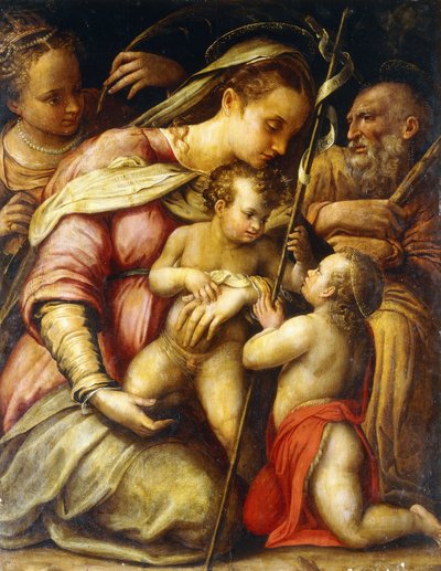 La Sacra Famiglia con il Bambino San Giovanni Battista e Santa Caterina da Lavinia Fontana