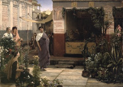 Un Mercato dei Fiori Romano da Lawrence Alma Tadema