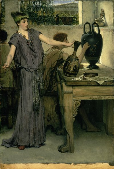 Pittori di vasi etruschi da Lawrence Alma Tadema