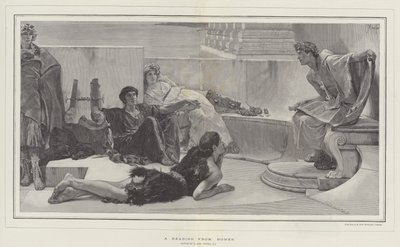 Una lettura da Omero da Lawrence Alma Tadema