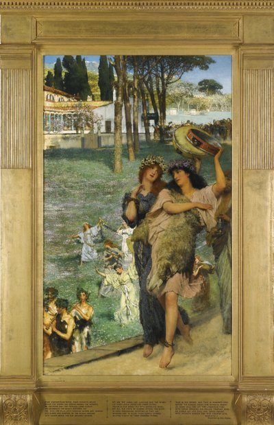 Una festa di primavera sulla strada per il Tempio di Cerere da Lawrence Alma Tadema