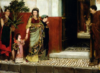 Ritorno dal mercato da Lawrence Alma Tadema