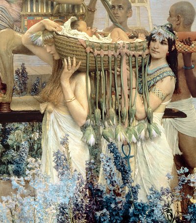 Il Ritrovamento di Mosè da parte della Figlia del Faraone da Lawrence Alma Tadema