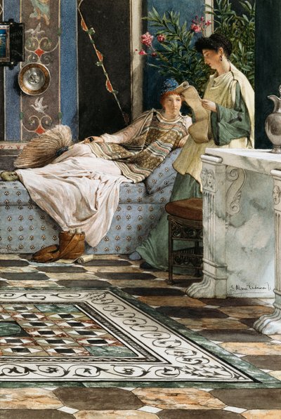 La Lettera di un Assente da Lawrence Alma Tadema
