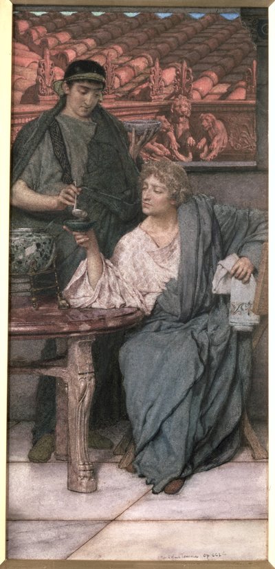 I Degustatori di Vino Romani da Lawrence Alma Tadema