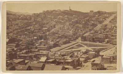 Russian Hill da Telegraph Hill, San Francisco. da Lawrence and Houseworth