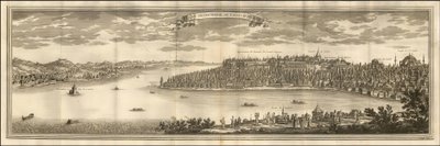 Illustrazione del 1711 - Veduta della Grande Serrail di Costantinopoli da Le Blond